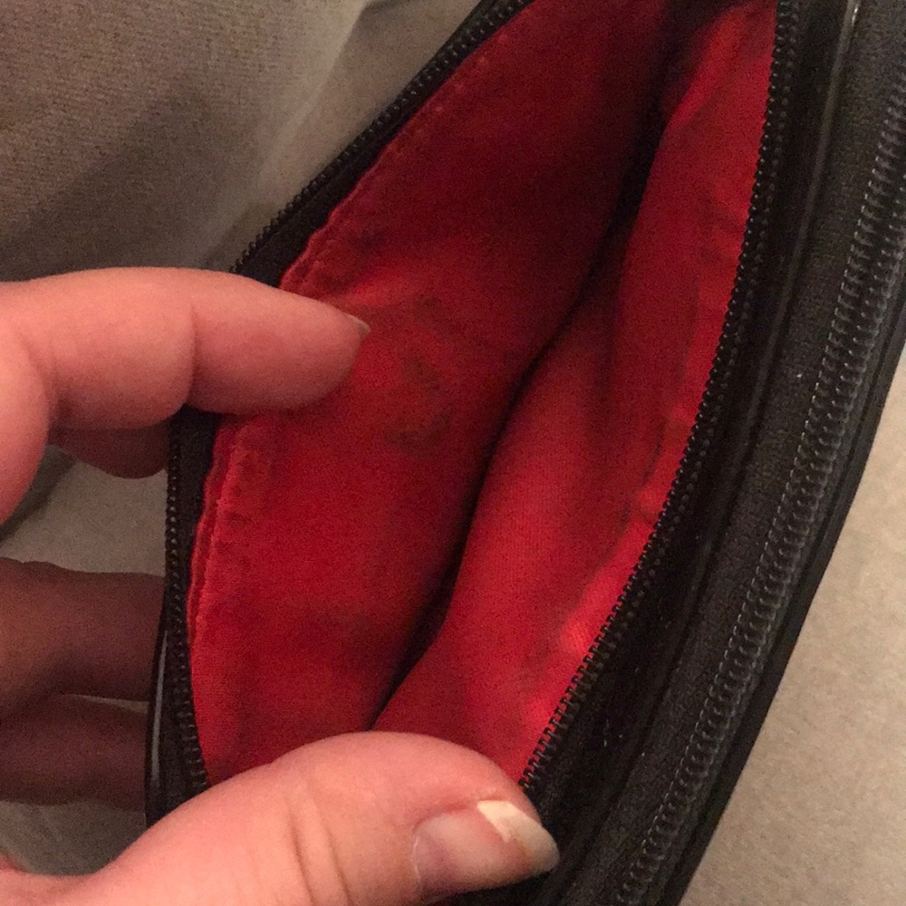 Coach Blue/Red Monogrammed “C” Pattern Wristlet - image 7